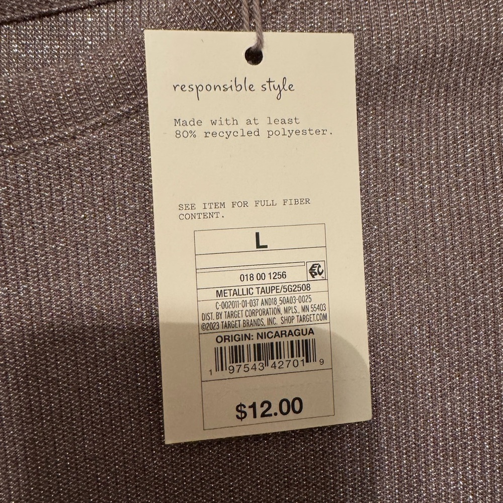 Metallic Taupe Shirt